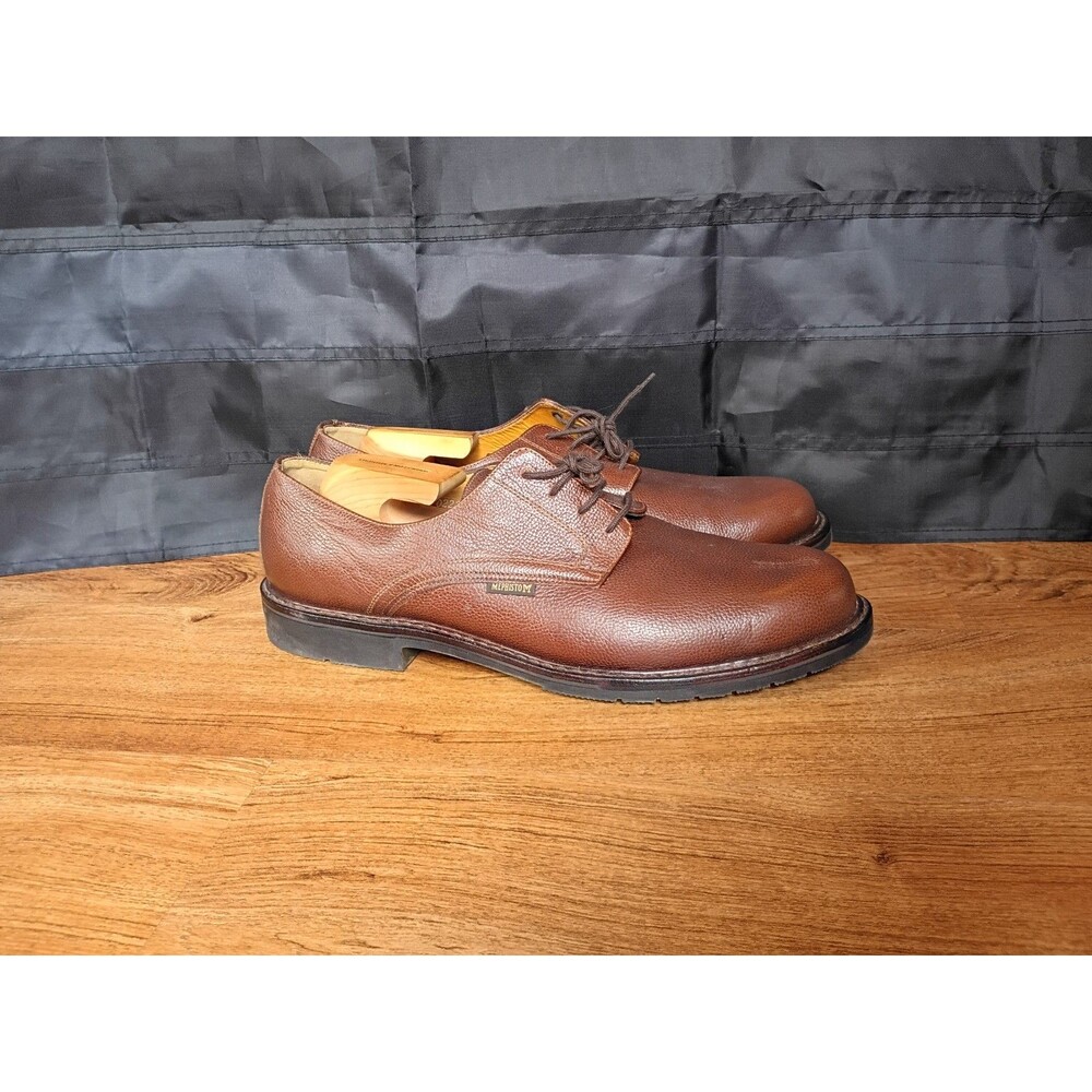Mephisto Air-Relax Brown Pebbled Leather Shoes US 14